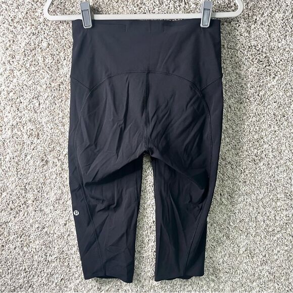 Lululemon Leggings Women’s 6 Black Stop Drop & Squat Cropped - Picture 5 of 7